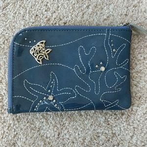 Brighton Blue Fish Coin Pouch